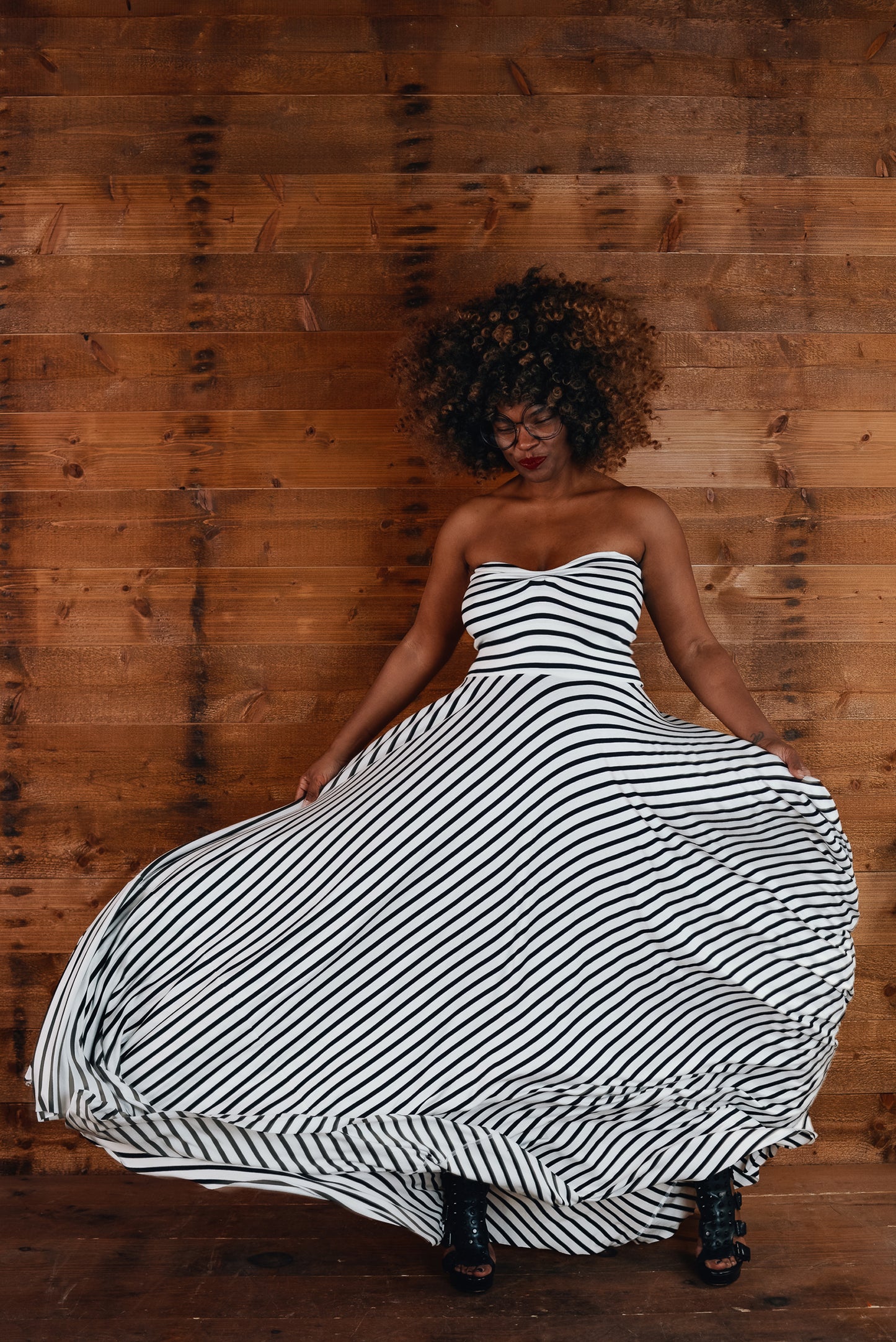 :: skripes :: stripe strapless bodice