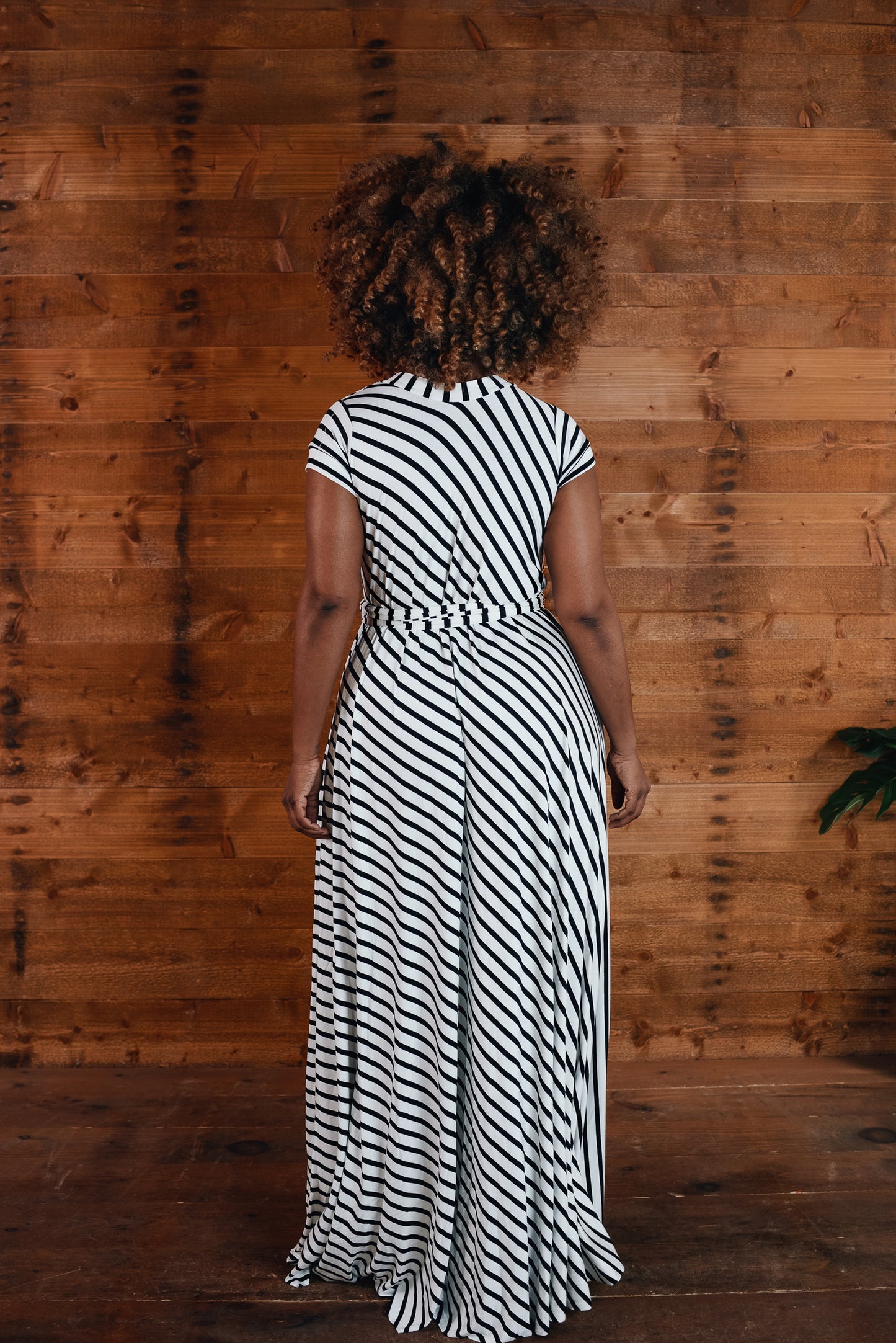 :: skripes :: stripe wrap dress